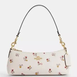 Coach CX581 Charlotte Shoulder Bag with Heart Print